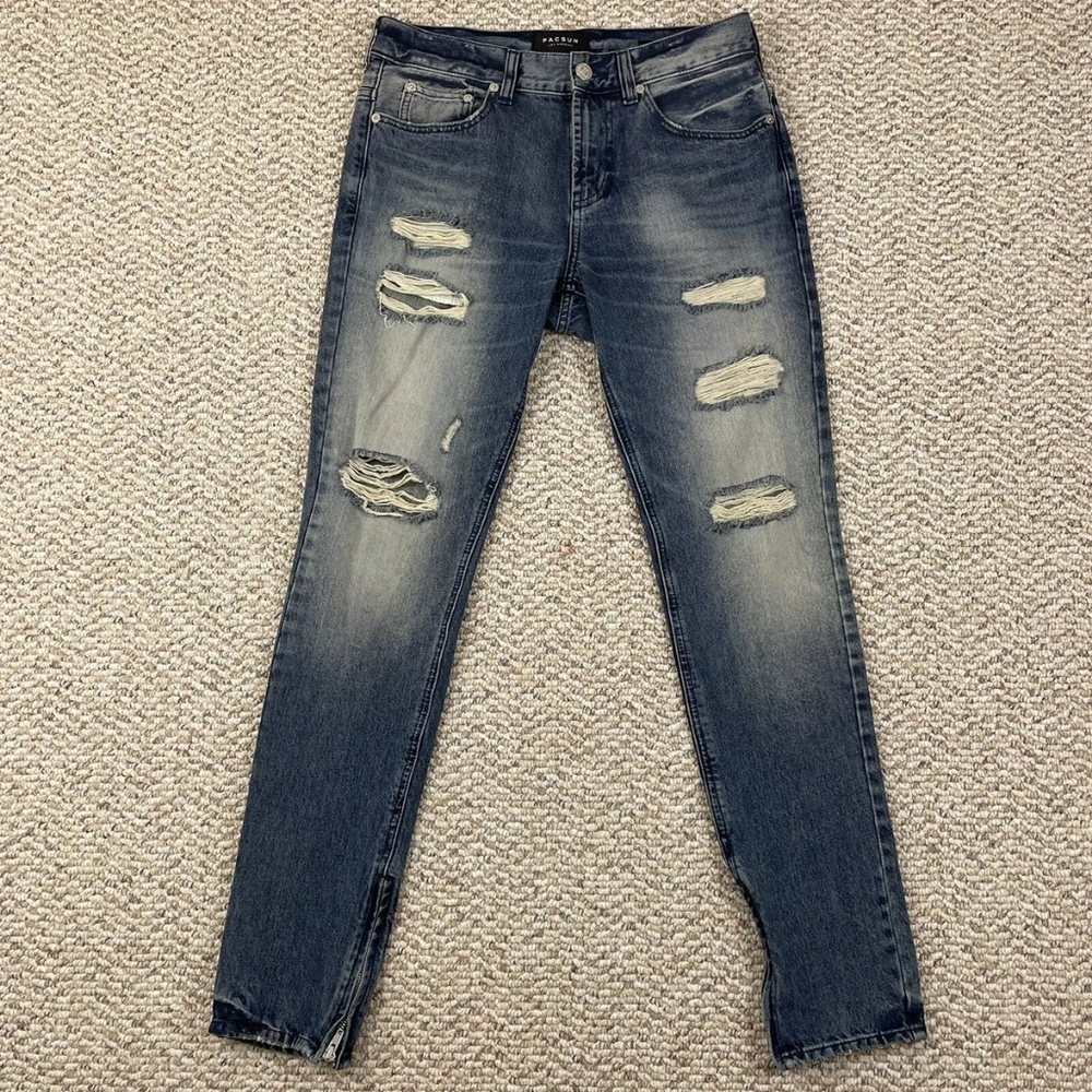 PacSun Blue Vertical Stretch Jeans